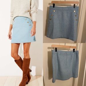 Loft Sailor Pocket Shift Skirt - wool